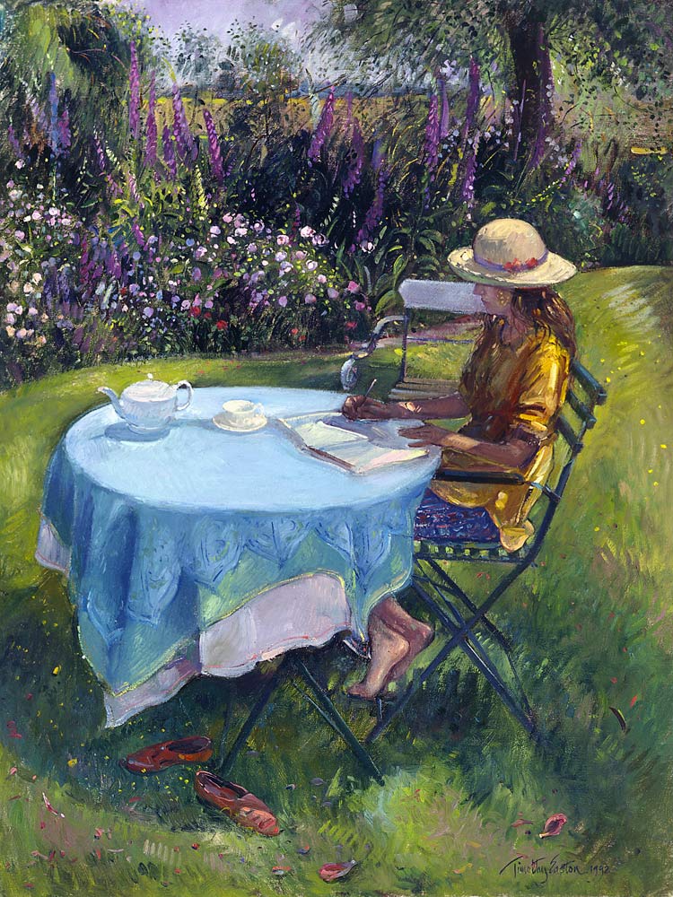 The MidMorning Essay, 1992 (oil on canvas)  à Timothy  Easton