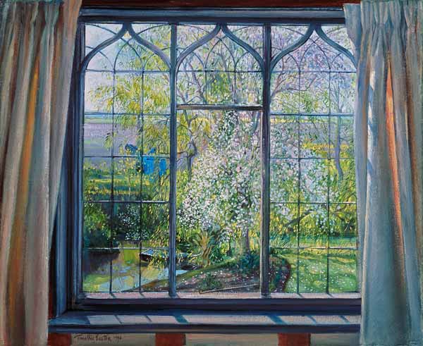 Apple Blossom Against Willow, 1990  à Timothy  Easton