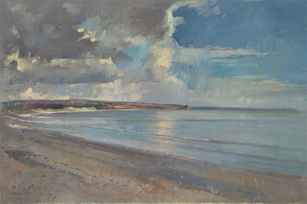 Reflected Clouds, Oxwich Beach, 2001 (oil on canvas)  à Timothy  Easton