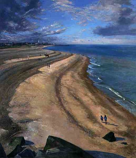 Serpentine Beach at Southwold (oil on canvas)  à Timothy  Easton