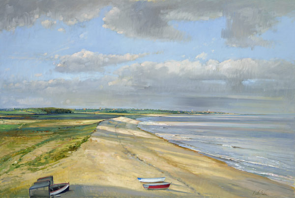 Shadowed Crescent, Dunwich (oil on canvas)  à Timothy  Easton