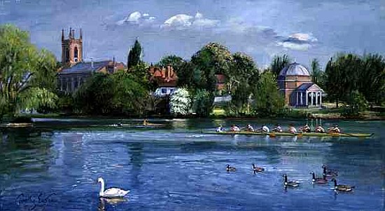 Spring Training at Hampton (oil on canvas)  à Timothy  Easton