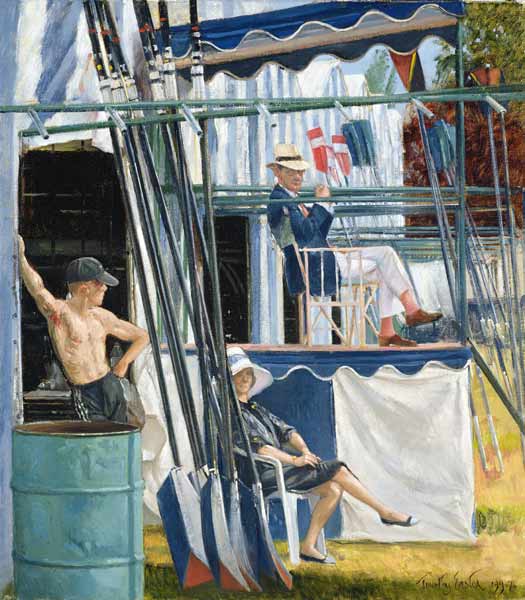 The Crows Nest, Henley, 1995-96 (oil on canvas)  à Timothy  Easton