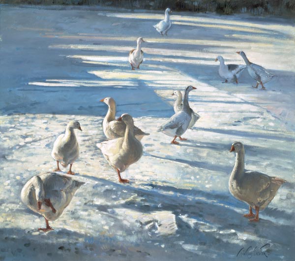 The Gathering (oil on canvas)  à Timothy  Easton