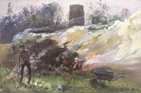 Autumn Bonfire, 1991 