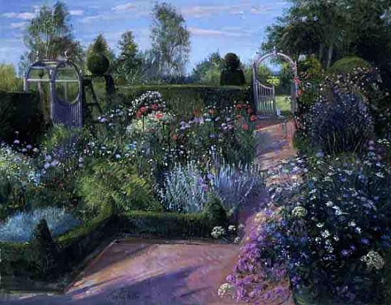 Two Gateways in the Herb Garden, 1995 (oil on canvas)  à Timothy  Easton
