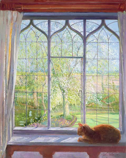 Fenêtre au printemps  à Timothy  Easton