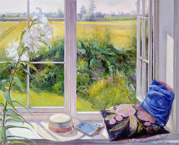 Window Seat and Lily, 1991  à Timothy  Easton