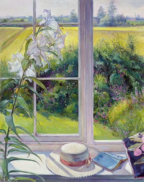 Window Seat and Lily, 1991  à Timothy  Easton