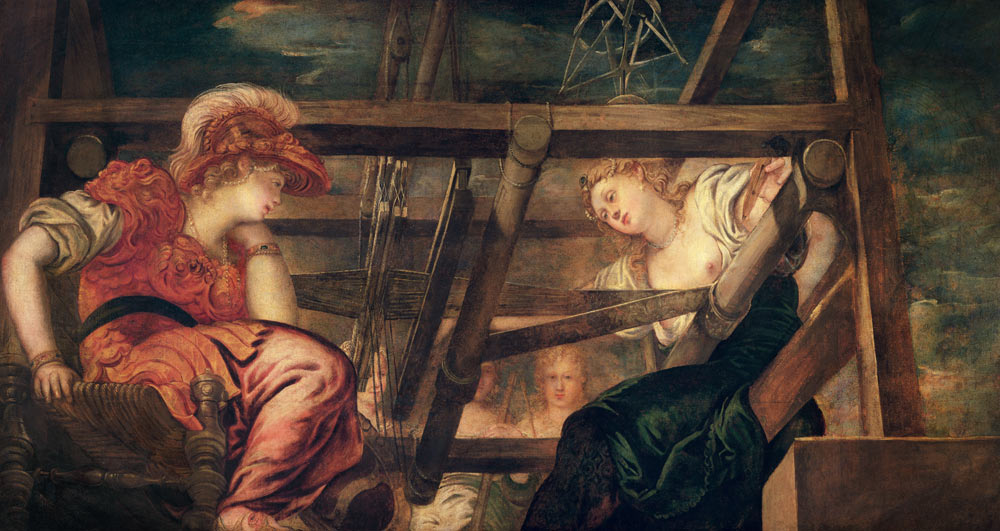 Athene and Arachne à Tintoretto (alias Jacopo Robusti, alias Le Tintoret)