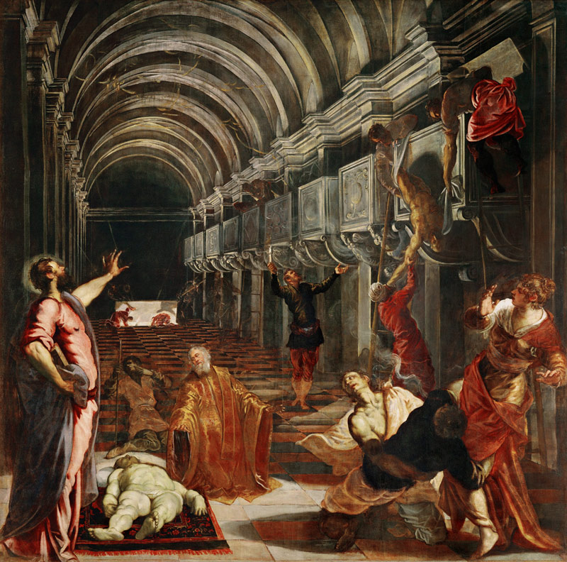Découverte du du corps de Saint Marc à Tintoretto (alias Jacopo Robusti, alias Le Tintoret)