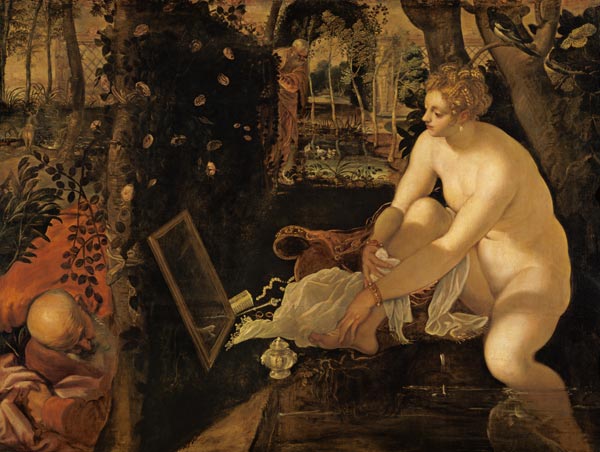 Susanne dans le bain à Tintoretto (alias Jacopo Robusti, alias Le Tintoret)