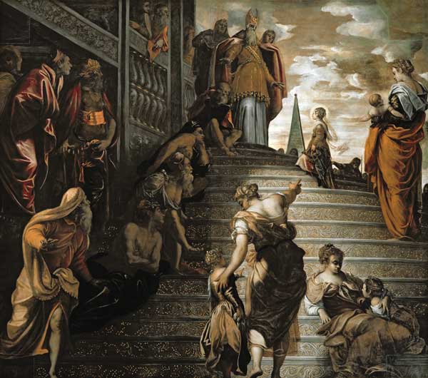 The Presentation of the Virgin à Tintoretto (alias Jacopo Robusti, alias Le Tintoret)