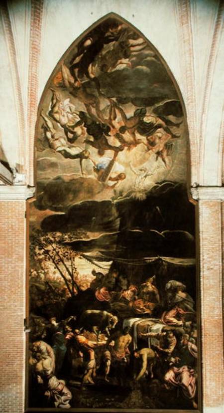 Adoration of the Golden Calf à Tintoretto (alias Jacopo Robusti, alias Le Tintoret)