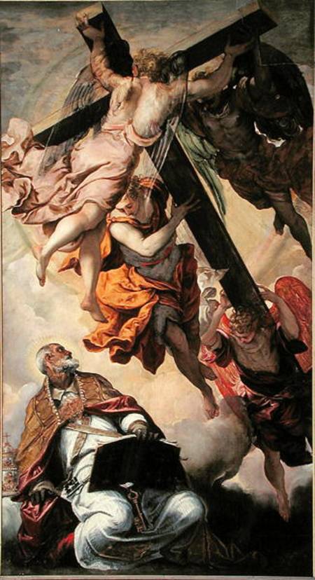 Apparition of the Cross to St Peter à Tintoretto (alias Jacopo Robusti, alias Le Tintoret)