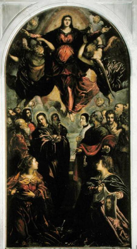Assumption of the Virgin à Tintoretto (alias Jacopo Robusti, alias Le Tintoret)