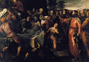 Les réveil de Lazare. à Tintoretto (alias Jacopo Robusti, alias Le Tintoret)
