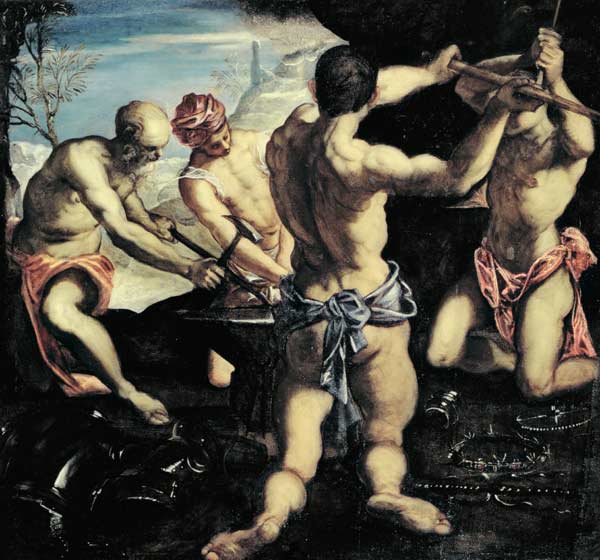 Vulcan's Forge à Tintoretto (alias Jacopo Robusti, alias Le Tintoret)