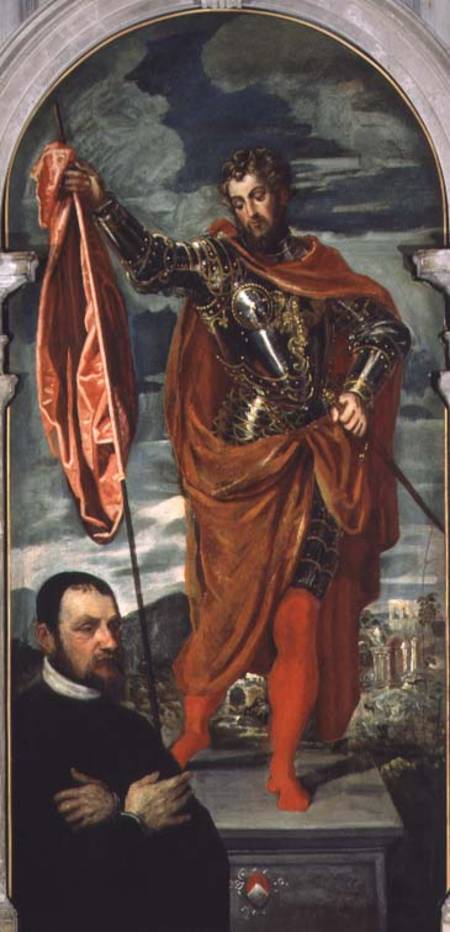 St. Demetrius and a Donor from the Ghisi Family à Tintoretto (alias Jacopo Robusti, alias Le Tintoret)