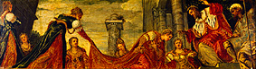 Esther avant des Ahasver à Tintoretto (alias Jacopo Robusti, alias Le Tintoret)