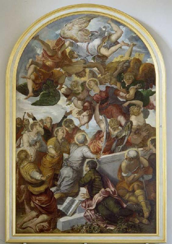 Voyage de ciel Marie à Tintoretto (alias Jacopo Robusti, alias Le Tintoret)