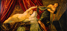 Joseph et la femme de Potiphar à Tintoretto (alias Jacopo Robusti, alias Le Tintoret)