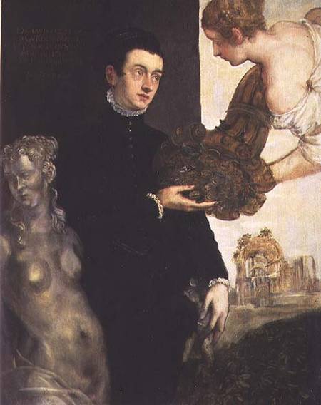 Ottavio Strada (1549/50-1612), designer of jewellery, miniaturist and archaeologist à Tintoretto (alias Jacopo Robusti, alias Le Tintoret)