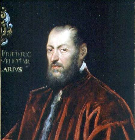 Portrait of Andrea Frizier, Grand Chancellor of Venice à Tintoretto (alias Jacopo Robusti, alias Le Tintoret)