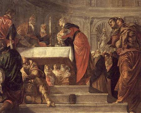 The Presentation of Jesus in the Temple à Tintoretto (alias Jacopo Robusti, alias Le Tintoret)