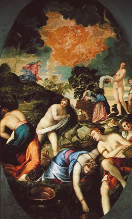 The Purification of the Midianite Virgins à Tintoretto (alias Jacopo Robusti, alias Le Tintoret)