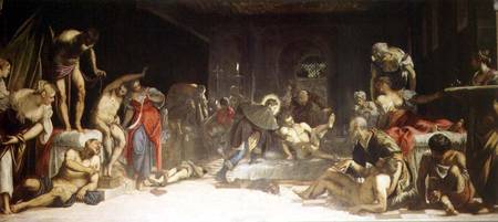 St. Roch Curing the Plague à Tintoretto (alias Jacopo Robusti, alias Le Tintoret)