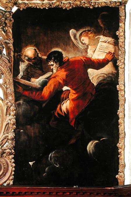 Saint Luke and Saint Matthew à Tintoretto (alias Jacopo Robusti, alias Le Tintoret)