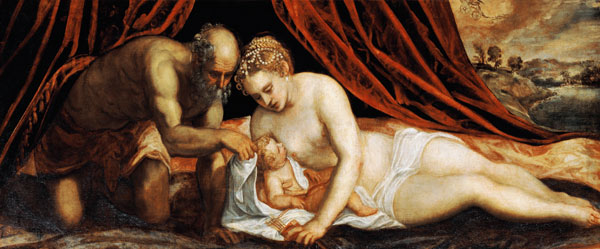 Venus, Vulkan und Amor. à Tintoretto (alias Jacopo Robusti, alias Le Tintoret)