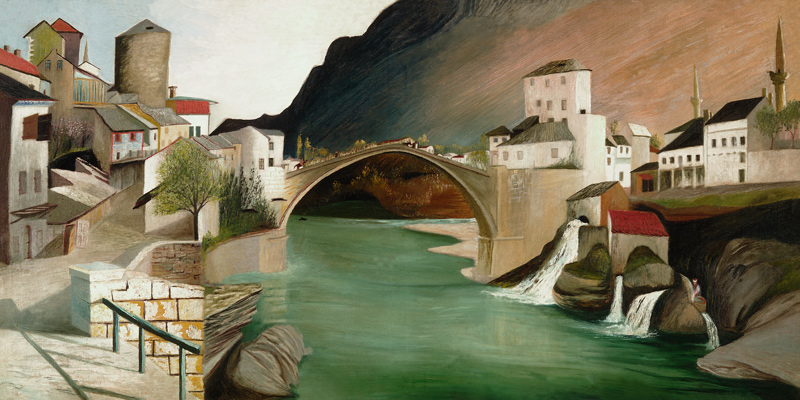 Pont romain à Mostar à Tivadar Csontváry-Kosztka