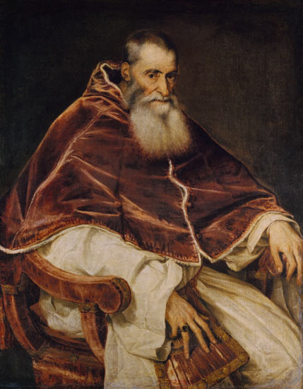 Paul III à Le Titien (alias Tiziano Vecellio)