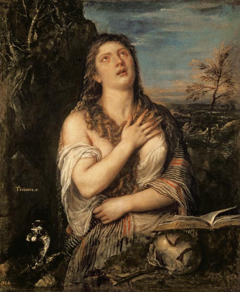 Mary Magdalene à Le Titien (alias Tiziano Vecellio)