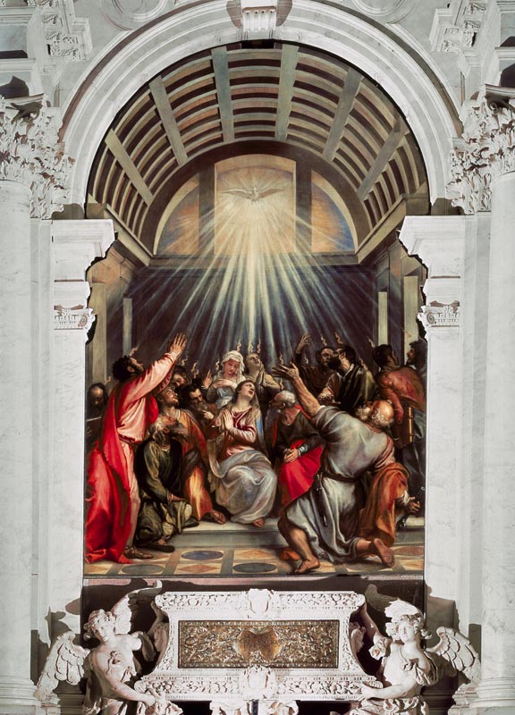 Pentecost à Le Titien (alias Tiziano Vecellio)