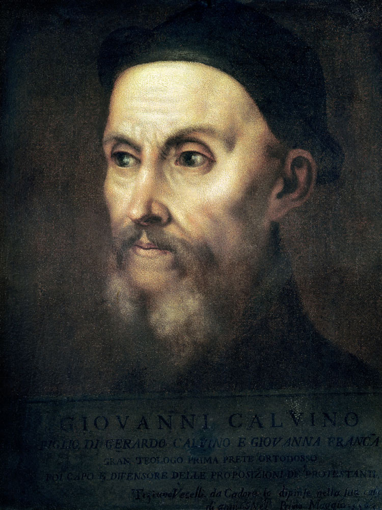 Portrait of John Calvin (1509-64) à Le Titien (alias Tiziano Vecellio)