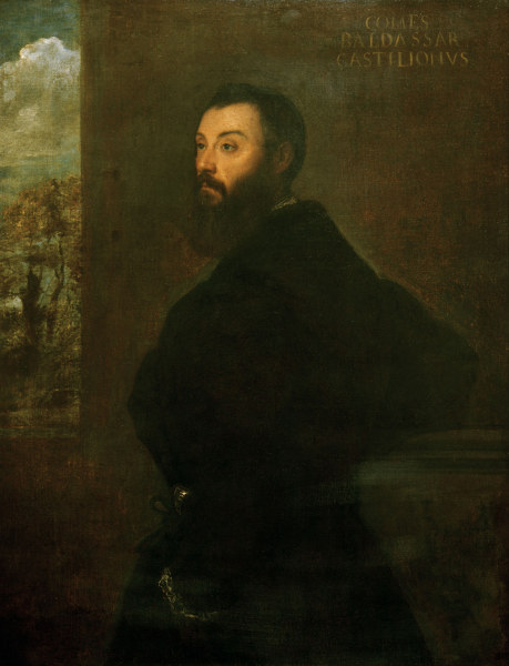 Baldassare Castiglione / Gem.v.Tizian à Le Titien (alias Tiziano Vecellio)