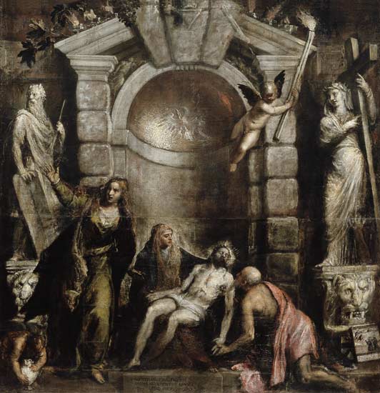 Pieta à Le Titien (alias Tiziano Vecellio)
