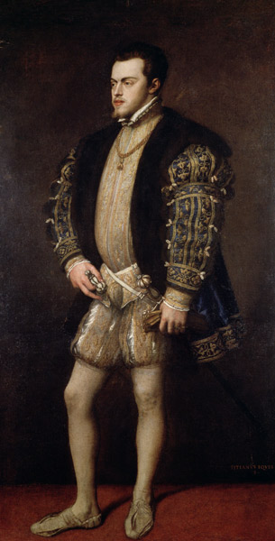 Portrait of Philip II (1527-98) of Spain à Le Titien (alias Tiziano Vecellio)