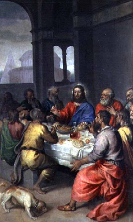 The Last Supper à Le Titien (alias Tiziano Vecellio)
