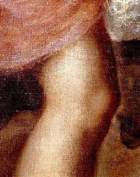 The Death of Actaeon, detail of Diana's knee