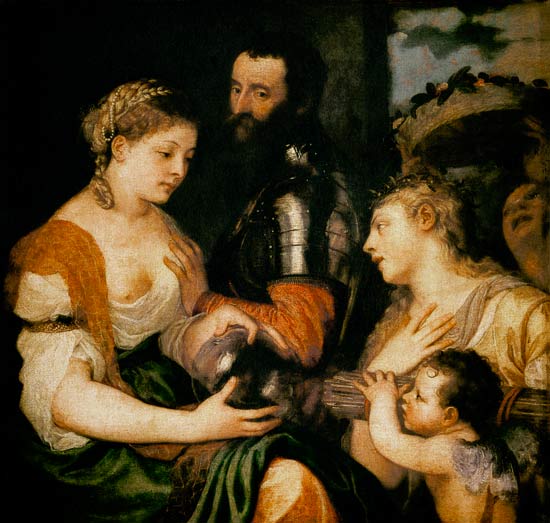 Allegory of Married Life à Le Titien (alias Tiziano Vecellio)