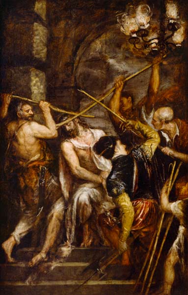The Crowning with Thorns à Le Titien (alias Tiziano Vecellio)