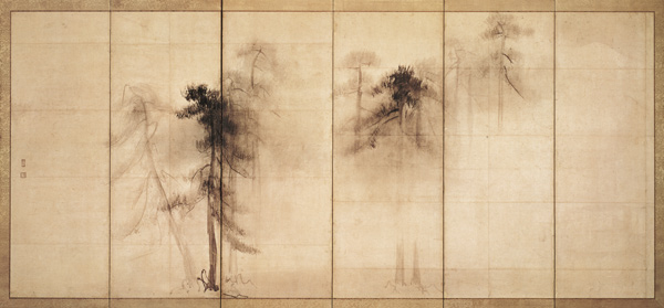 The forest of pines à Tohaku Hasegawa 