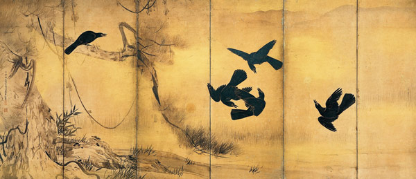 Crows à Tohaku Hasegawa 