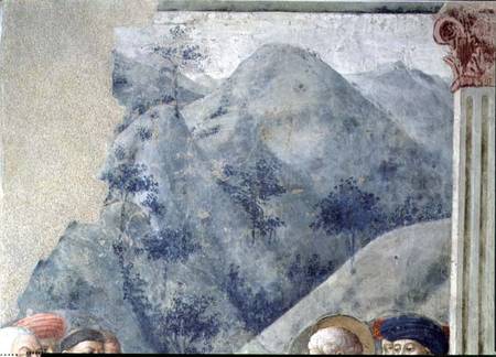 St. Peter Preaching in Jerusalem (Hilly Landscape) (detail of 63197) à Tommaso Masolino da Panicale
