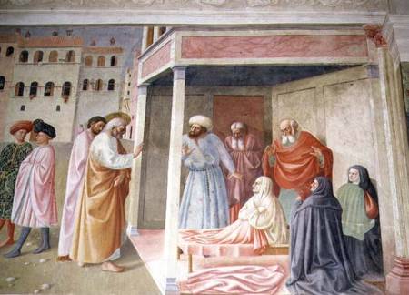 The Resurrection of Tabitha à Tommaso Masolino da Panicale