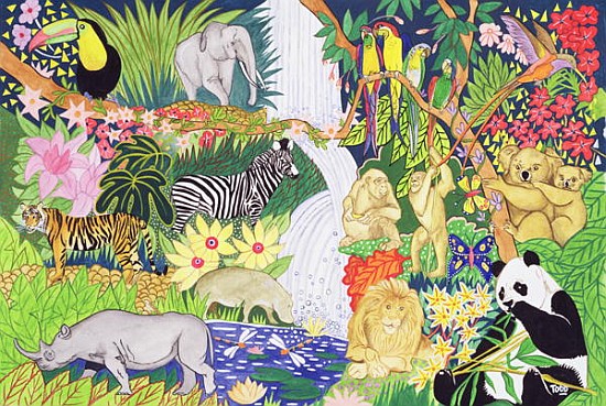 Jungle Animals (w/c)  à Tony  Todd